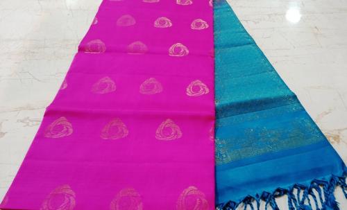 SOFT SILK SAREE WITH BLOUSE